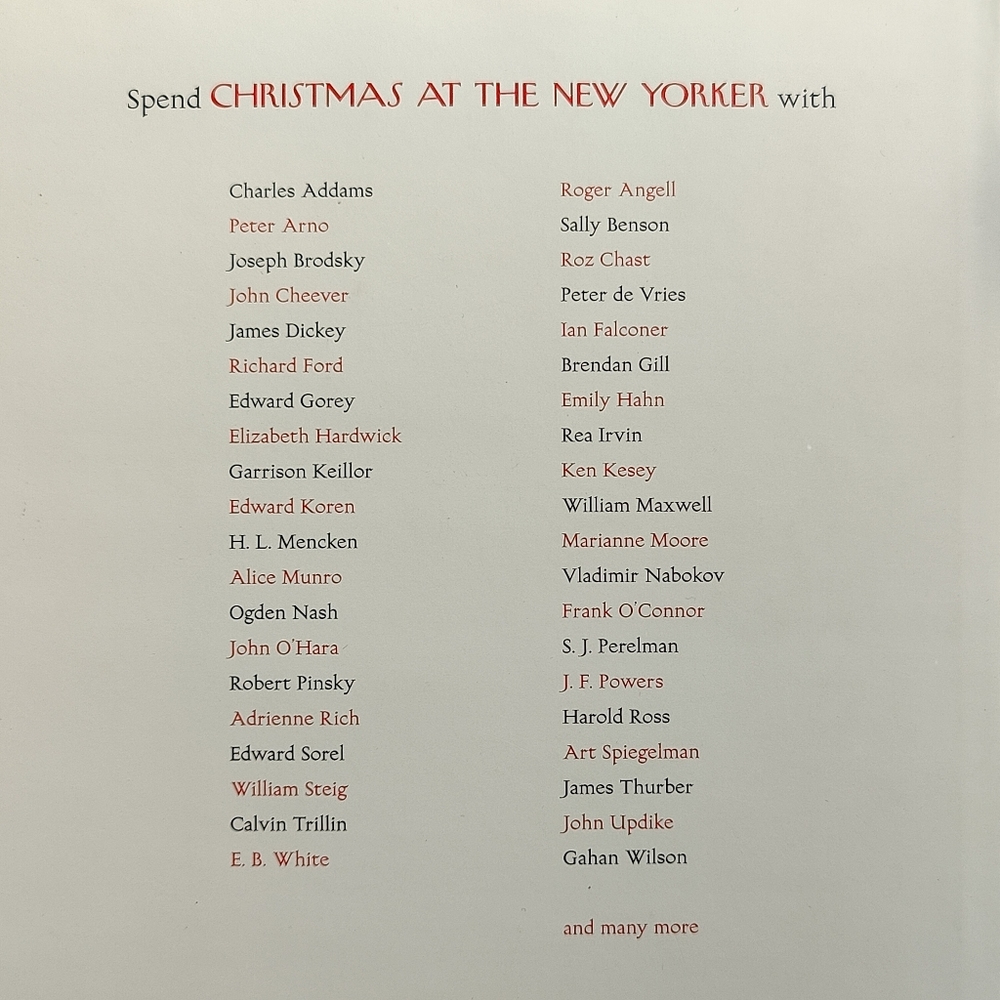 Hard cover | Christmas at the New Yorker: stories, poems, humor, and art | 2003 - Picture 8 of 12